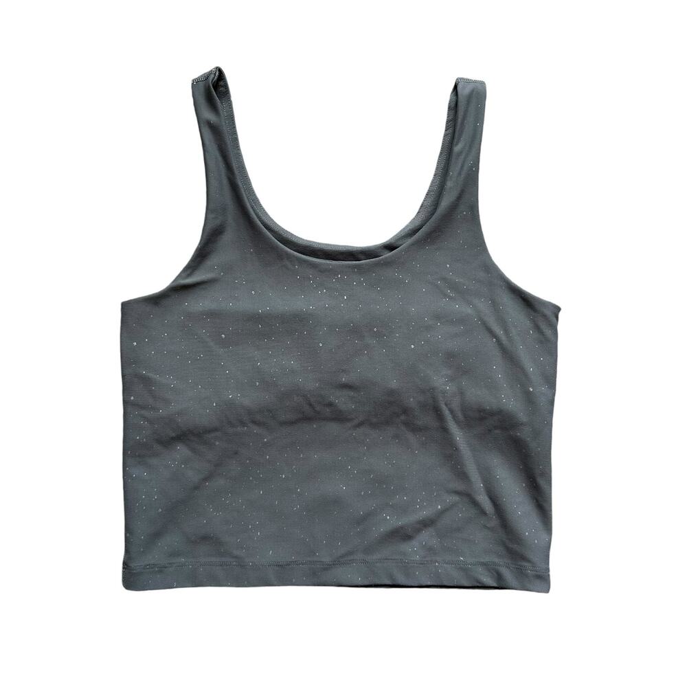 Beyond Yoga Gray Cropped Bra Top Size Medium